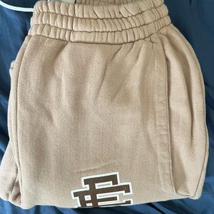 Eric Emanuel Sweatpants Tan worn 1x once, size Medium